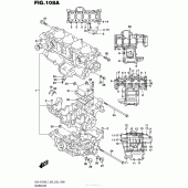 Схема вузла: Картер двигуна для Suzuki GSX-S1000