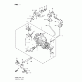 Схема узла: Дроссельная заслонка для Suzuki VL800 Intruder C800/ Boulevard C50