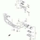 Схема вузла: Підніжки для Suzuki VS800 Boulevard S50