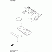 Схема вузла: Кріплення акумулятора Suzuki GSX-S750