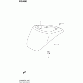 Схема вузла: Накладка паливного бака (Model k9/l0) Suzuki VL800 Intruder C800/ Boulevard C50