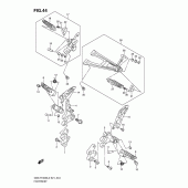 Схема узла: Подножки для Suzuki GSX-R1000