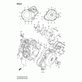 Схема узла: Крышки картера для Suzuki SV1000