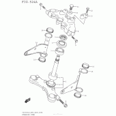 Схема вузла: Рульова траверса для Suzuki TU250