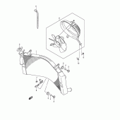 Схема вузла: Радіатор для Suzuki GSX1300 Hayabusa