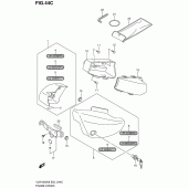 Схема вузла: Бічні панелі (Model l0) для Suzuki VLR1800 Intruder C1800R/Boulevard C109R