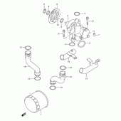 Схема узла: Масляный насос для Suzuki GSX750 Katana