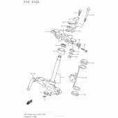 Схема узла: Рулевая траверса для Suzuki DR650 DR650SE