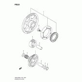 Схема вузла: Привід стартера для Suzuki GSX-R750