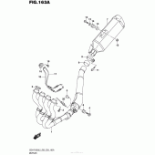 Схема вузла: Вихлопна система (Gsx-R1000L5 E03) для Suzuki GSX-R1000
