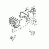 Схема вузла: Задній ліхтар (Стоп-сигнал) (E17) для Suzuki GS1000