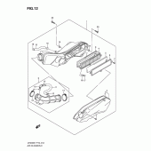 Схема узла: Воздушный фильтр для Suzuki UH200 Burgman