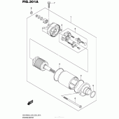 Схема вузла: Електричний стартер для Suzuki GSX-R600