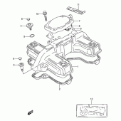Схема вузла: Клапанна кришка Suzuki GS500