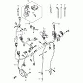 Схема вузла: Електропроводка (Model k5/k6 e2, e19) ​​для Suzuki DL650 V-Strom
