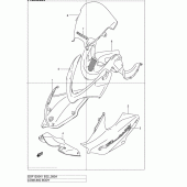 Схема вузла: Передній обтічник (Gsf1200sk2) для Suzuki GSF1200 Bandit
