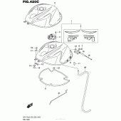 Схема вузла: Паливний бак (Gsx-R750L5 E33) для Suzuki GSX-R750