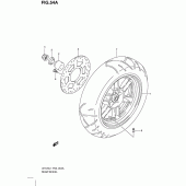 Схема узла: Заднее колесо (Model executive p19 and racing p19) для Suzuki UH125 Burgman