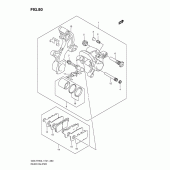 Схема узла: Задний тормозной суппорт для Suzuki GSX-R750