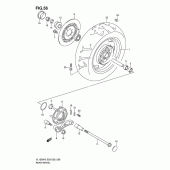 Схема узла: Заднее колесо для Suzuki VL1500 Boulevard C90T
