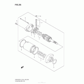 Схема узла: Стартер электрический для Suzuki DR650 DR650SE