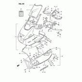 Схема узла: Облицовочные элементы (Model j 9wv) для Suzuki GSX1100