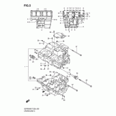 Схема узла: Картер двигателя для Suzuki GSF650 Bandit S
