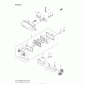 Схема узла: Задний фонарь (Стоп-сигнал) (Gsx-R1000L3 E28) для Suzuki GSX-R1000