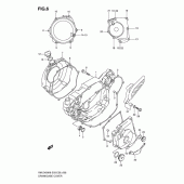 Схема вузла: Кришки картера (Rm-z450k8/k9/l0) для Suzuki RM-Z450