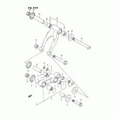 Схема вузла: Важіль прогресії (Model p/r/s) для Suzuki RM125