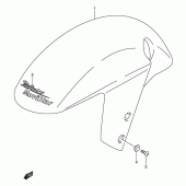 Схема вузла: Переднє крило (Model k2 for yc2) для Suzuki GSX-R600