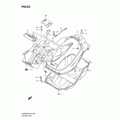 Схема вузла: Багажник для шолома для Suzuki AN650 Burgman (EU analogue of SkyWave)