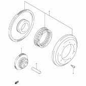 Схема узла: Привод стартера для Suzuki SV650