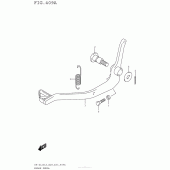 Схема узла: Лапка тормоза для Suzuki DR-Z125 DR-Z125