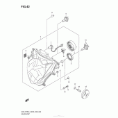 Схема узла: Фара (E28) для Suzuki GSX-R750