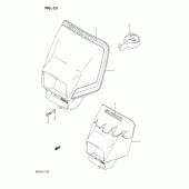 Схема узла: Кожух фары для Suzuki DR250
