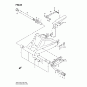 Схема вузла: Задній важіль підвіски (Model y/k1) для Suzuki GSX-R750