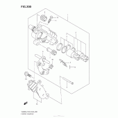 Схема узла: Передний тормозной суппорт для Suzuki VZ800 Boulevard M50