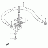 Схема вузла: Паливний кран (Model n/p/r) Suzuki VS800 Intruder 800