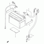 Схема вузла: Акумулятор для Suzuki VZ800 Marauder