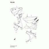 Схема вузла: Бічна кришка (Vzr1800nk9/nufk9) для Suzuki VZR1800 Intruder M1800R/ Boulevard M109R