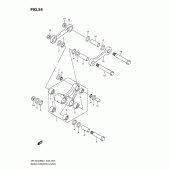 Схема узла: Рычаг прогрессии для Suzuki DR-Z400 DR-Z400SM