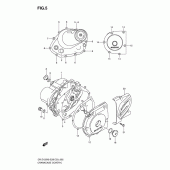 Схема узла: Крышки картера для Suzuki DR-Z125 DR-Z125L