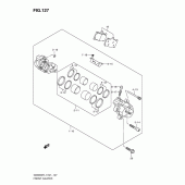 Схема узла: Передний тормозной суппорт (Gsx650ful1 e21) для Suzuki GSX650