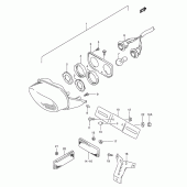 Схема узла: Задний фонарь (Стоп-сигнал) для Suzuki GSX-R600