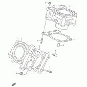 Схема вузла: Циліндр для Suzuki SV650