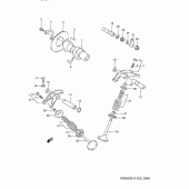 Схема вузла: Розподільний вал & Клапан (Model r/s) для Suzuki DR650 DR650SE