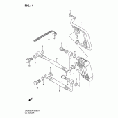 Схема узла: Масляный охладитель для Suzuki DR200 DR200SE