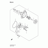 Схема вузла: Водяний насос Suzuki VZ1500 Intruder M1500