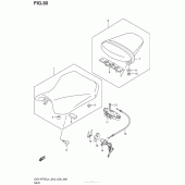 Схема узла: Сиденье для Suzuki GSX-R750